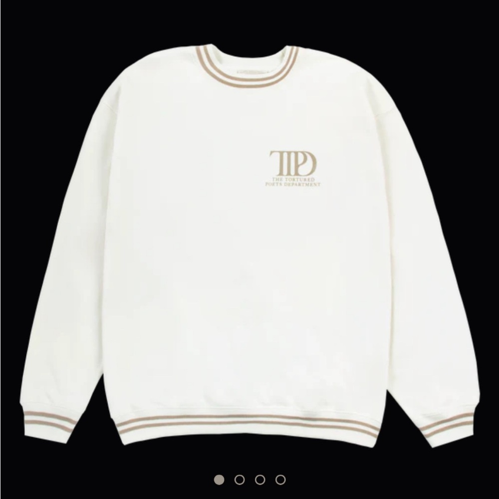 Taylor swift tortured poets department cream crewneck